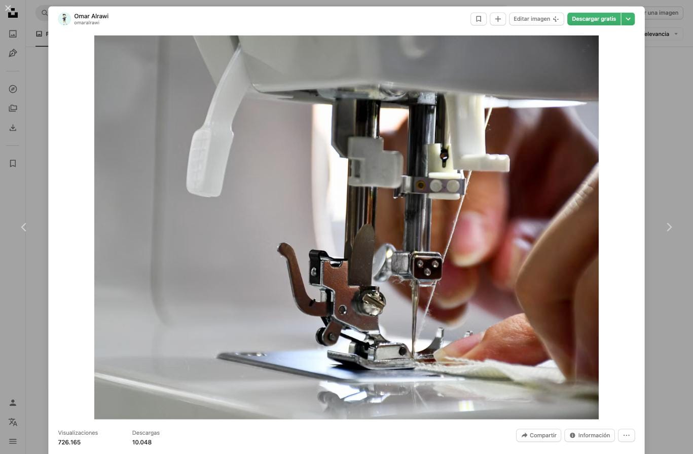 Ajuste máquina de coser profesional