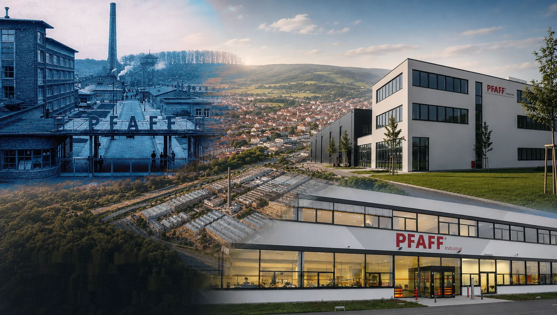 Fábrica histórica de PFAFF en Alemania y sede actual de PFAFF Industrial