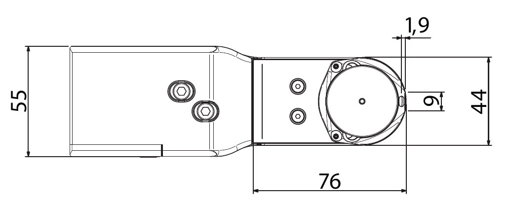Dimensiones de la placa (mm)