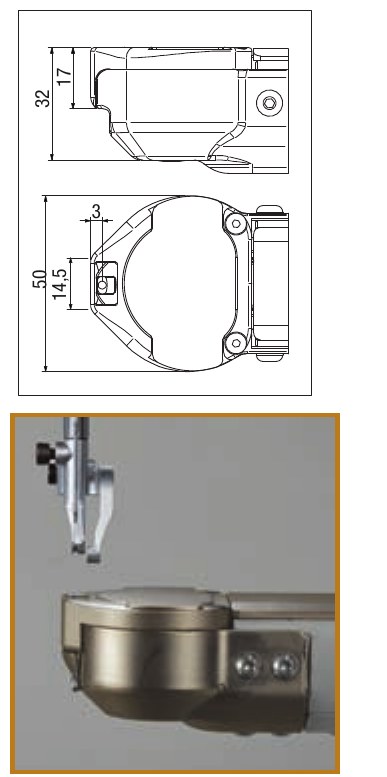 Placa estándar · kit de costura izquierda