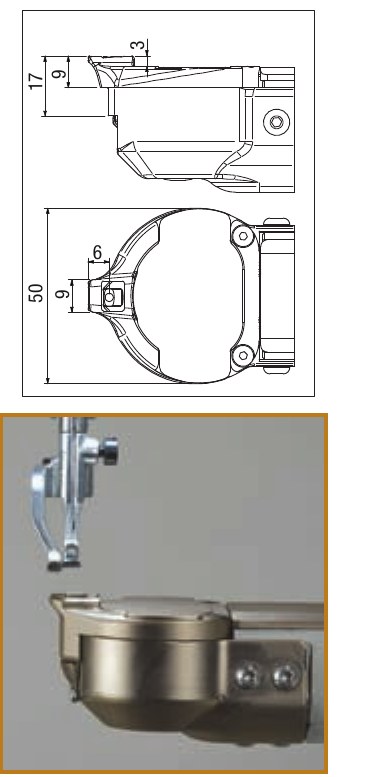 Placa elevada con mesita · kit de costura de trabillas
