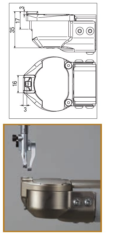 Placa elevada · kit de costura derecha