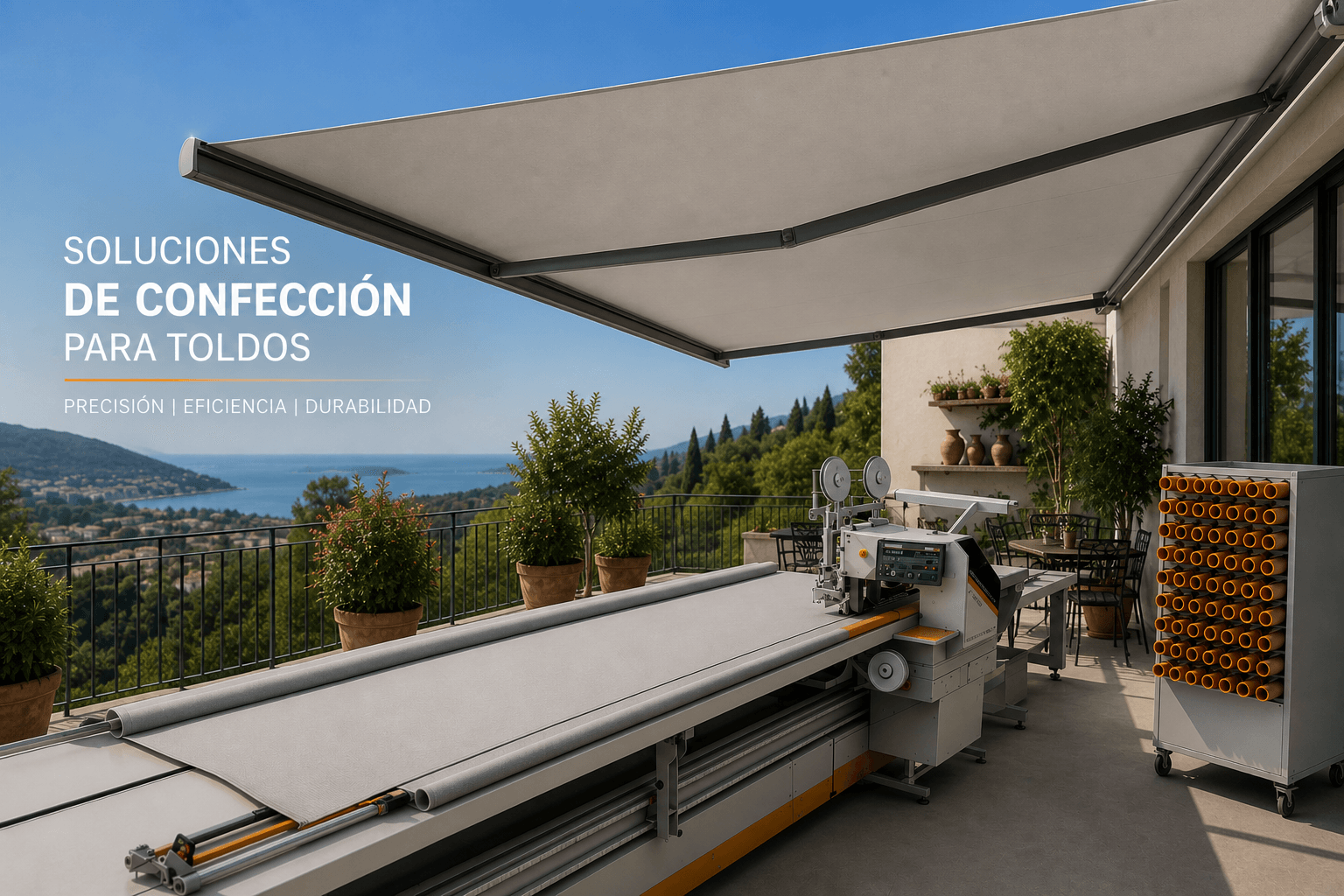 Soluciones de confeccion para toldos: precision, eficiencia y durabilidad