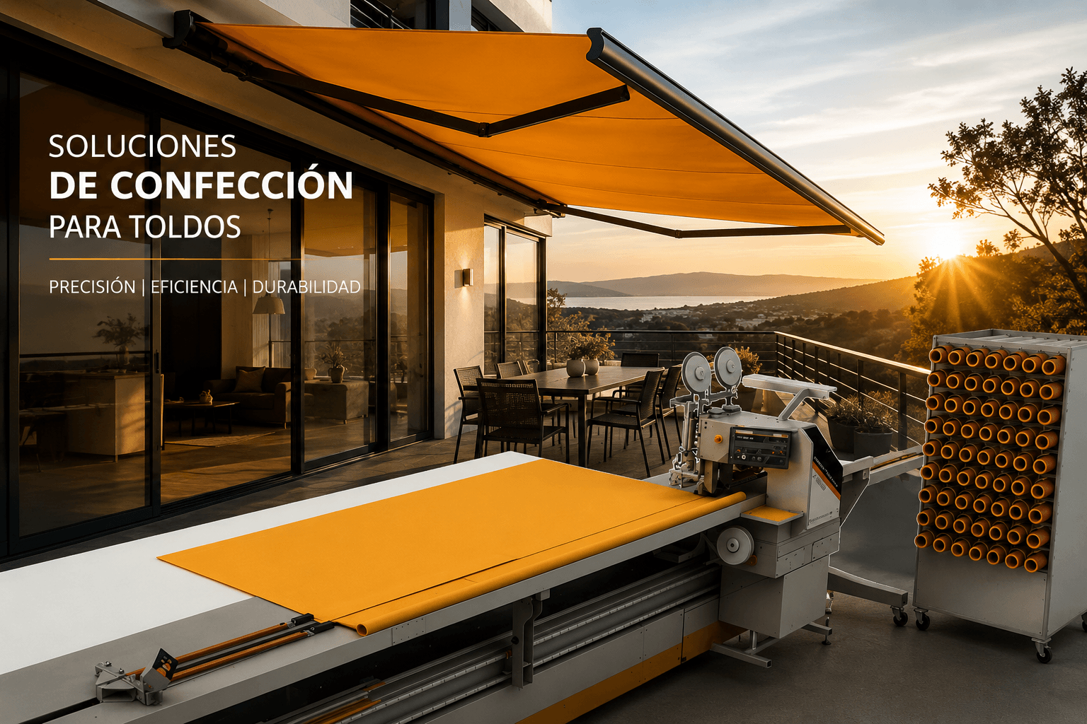 Soluciones de confección para toldos: precisión, eficiencia y durabilidad