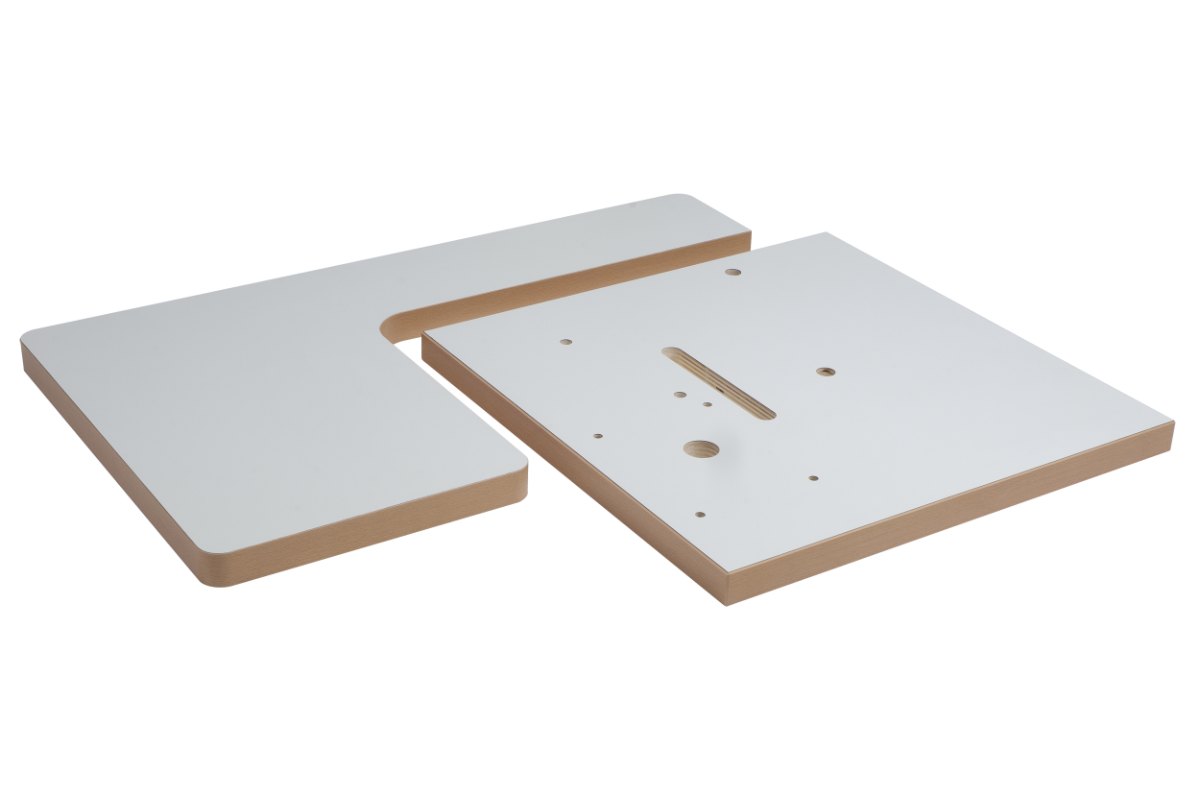 Tableros Carcano Egidio para bancada en voladizo para máquina de coser industrial
