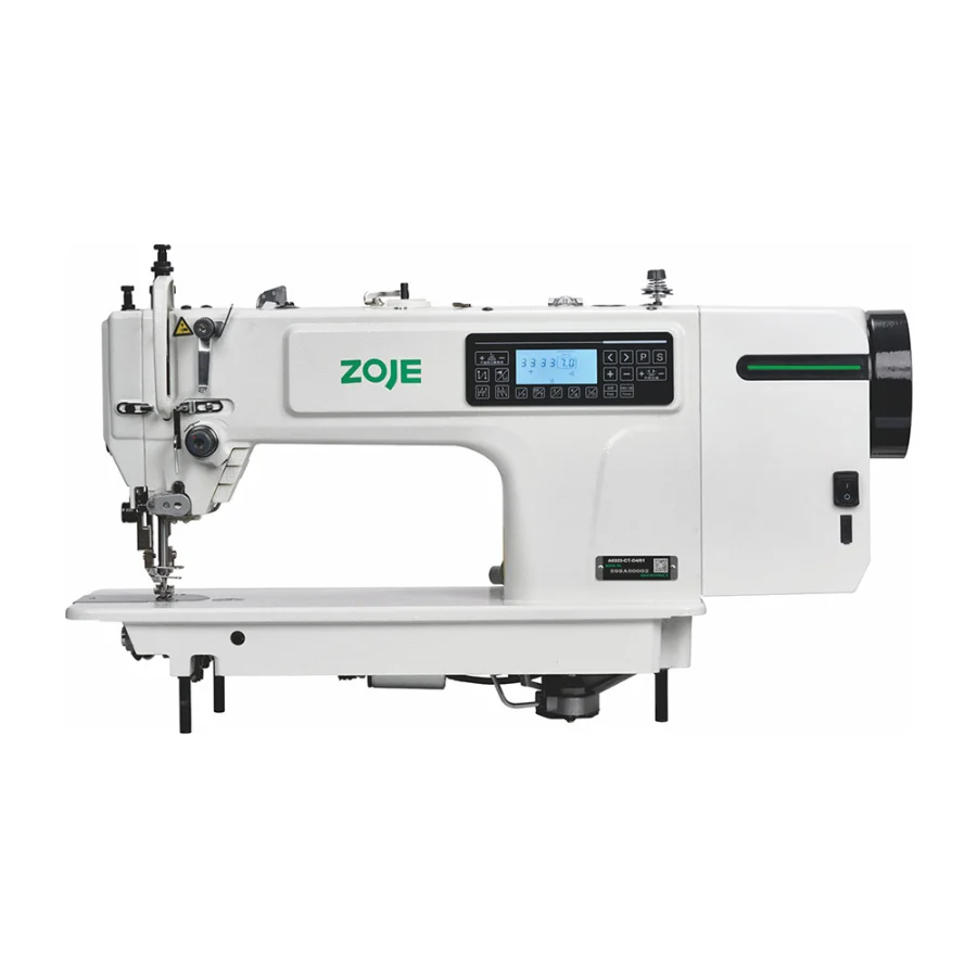 Máquina plana Zoje A0323 de doble arrastre con motores paso a paso