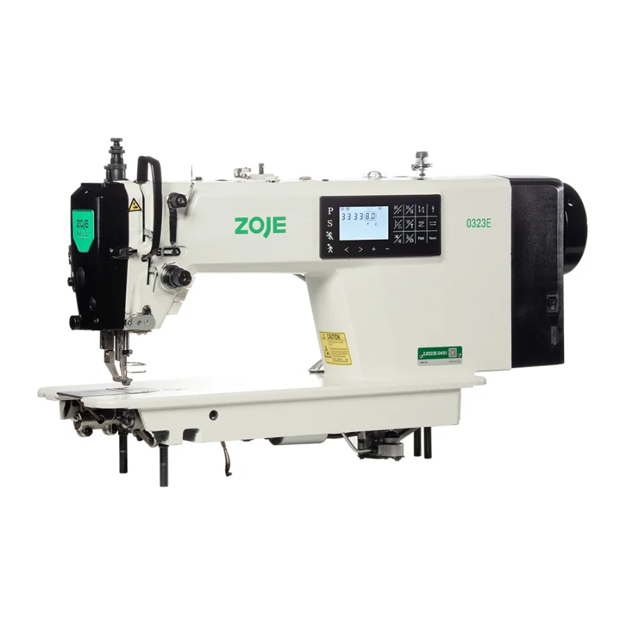 Máquina plana Zoje ZJ0323E de doble arrastre